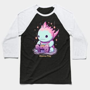 Gaming Axolotl Baseball T-Shirt